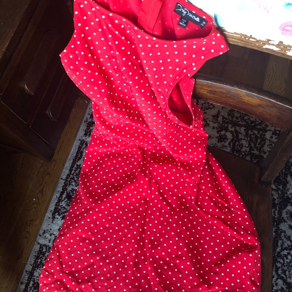 SOLD Vintage Polka Dot Dress - Picture 3 of 4